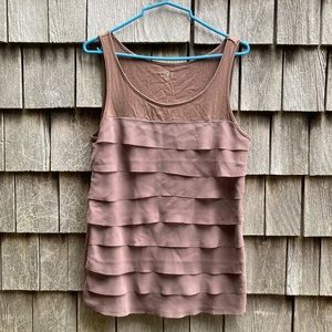 Loft ruffle top